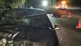 Motociclista morre após grave colisão entre carro e moto em rodovia catarinense