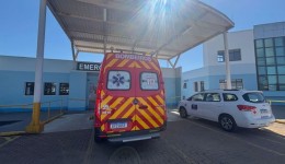 Trabalhador fica ferido após explosão de pneu de caminhão