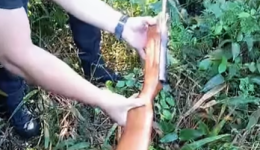 Rifle é apreendido após ser abandonado durante patrulhamento rural
