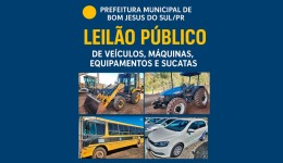 Município promove leilão online de bens inservíveis