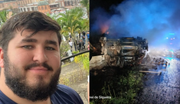 Caminhoneiro de 27 anos morre carbonizado após capotamento e incêndio na BR-280