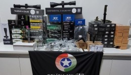 PMRv apreende R$ 60 mil em mercadorias durante abordagem na SC-480