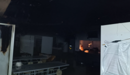 Incêndio destrói alojamento de empresa no interior