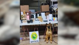 BPFRON apreende eletrônicos e perfumes em ônibus interestadual
