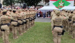 PMSC forma 948 soldados temporários para reforçar a segurança em Santa Catarina