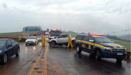 Acidente entre veículos causa morte na BR-282