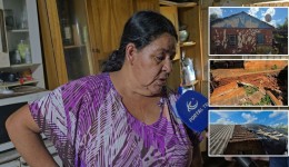 Temporal arranca parte do telhado de casa e moradora pede ajuda da população