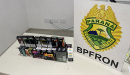 BPFRON e PMSC apreendem 40 cigarros eletrônicos contrabandeados