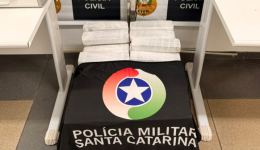 Operação conjunta apreende 68 quilos de maconha e prende suspeito no Oeste de SC