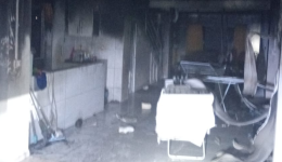 Cães alertam família durante incêndio em residência em São Miguel do Oeste
