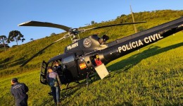 Motociclista fica ferido após colisão com caminhão na Linha Santo Antônio