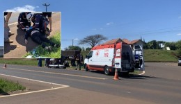 Acidente entre carro e moto deixa duas mulheres feridas na BR-163