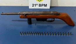PM apreende arma de fogo após denúncia de ameaça