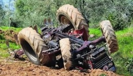 Idoso morre após acidente com trator em propriedade rural