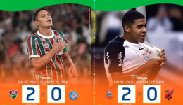 Corinthians e Fluminense garantem vaga nas semifinais