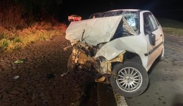Colisão frontal deixa cinco feridos, incluindo criança de 3 anos, na BR-163