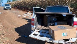 Carro com 5,5 mil maços de cigarros do Paraguai é flagrado no Oeste