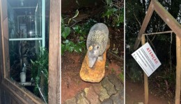 Mulher danifica objetos públicos nas proximidades do Bosque Municipal