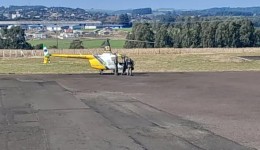 PM realiza operação com helicóptero para capturar foragido na zona rural
