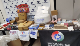 PM apreende eletrônicos e perfumes