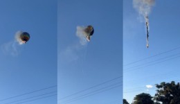 Balão pega fogo durante passeio e deixa vários mortos