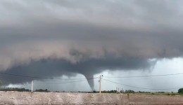 Tornado é registrado em Santa Rosa del Monday no Paraguai