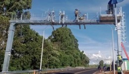 Pedágio começa a ser instalado na PRC-280, em Vitorino