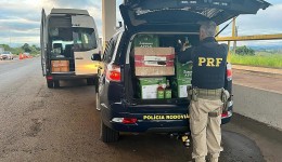 PRF apreende 60 litros de bebida falsificada