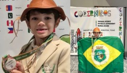 Brasileiro de 8 anos conquista medalha em olimpíada internacional de ciência nos Estados Unidos