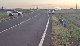 Motociclista fica gravemente ferido após saída de pista na SC-305