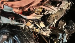 Três pessoas ficam feridas em acidente envolvendo carro e moto na PRC-158