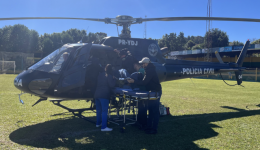SAER-Fron transfere paciente vítima de AVC de São José do Cedro para Chapecó