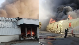 Incêndio de grandes proporções atinge fábrica da Colcci