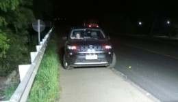 Idoso é atropelado na BR-282 e fica gravemente ferido