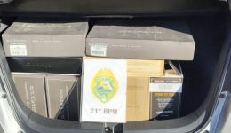 Polícia Militar apreende vinho sem nota fiscal na BR-280