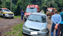 Acidente é registrado na Curva da Gruta