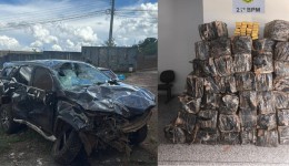 Polícia Militar recupera caminhonete furtada e apreende mais de uma tonelada de maconha