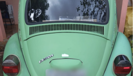 Fusca é furtado próximo ao posto de Saúde