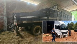 Carreta com carga de recicláveis é apreendida após perseguição na região de Bom Jesus do Sul