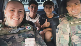 Adolescentes realizam sonho e acompanham patrulhamento da Polícia Militar Ambiental