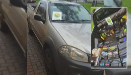Homem é preso com 109 baterias usadas trazidas da Argentina