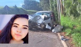 Identificada jovem de 22 anos que morreu após carro sair da pista e bater em árvore
