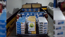 Carga de cigarros é apreendida em Operação da PRE