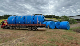 Município recebe 24 reservatórios de água para reforçar abastecimento