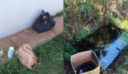 Suspeito invade casa, foge pelos telhados e abandona objetos furtados