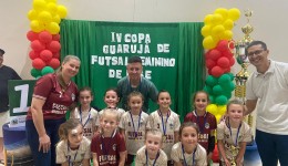 Conquista quatro títulos na IV Copa Guarujá do Sul de futsal feminino interestadual de base 2025