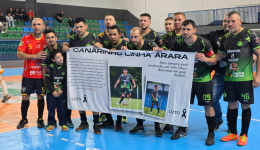 Homenagem marca rodada do Campeonato Cerqueirense de Futsal em memória de Andrei Heisler