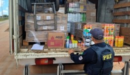 PRF flagra transporte irregular de alimentos com produtos perigosos na BR-163