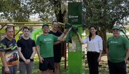 Caminhada Verde da Sicredi Fronteiras reúne comunidade e marca entrega de estação de hidratação