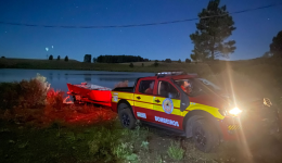 Sonar auxilia bombeiros a localizar vítima submersa em açude em SC